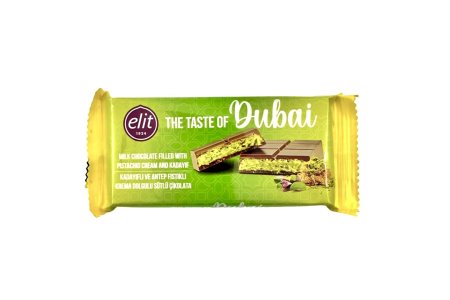 Čokoláda Dubai pistácia 90g Elite