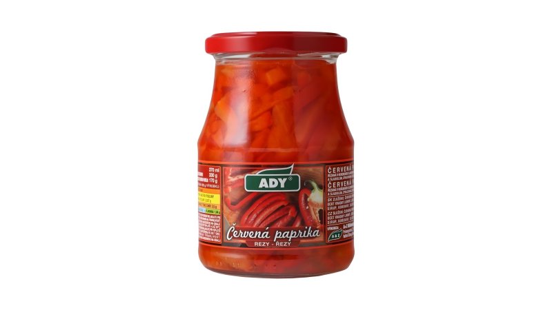 Paprika Červená Rezy 370ml PP 170g Ady