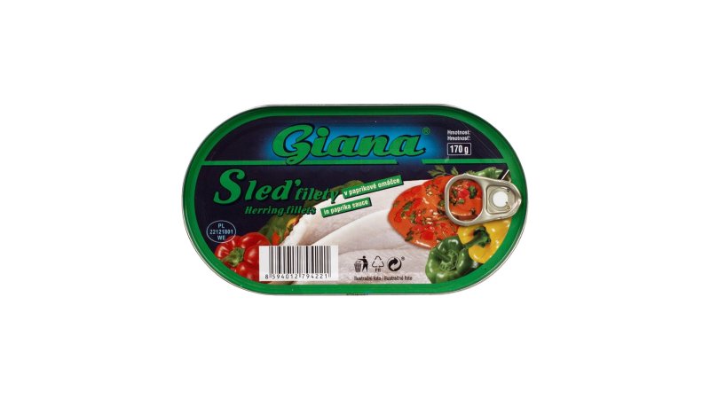 Sleď filety v paprikovej omáčke 170g Giana