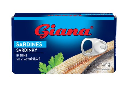 Sardinky vo vlastnej šťave 125g Giana
