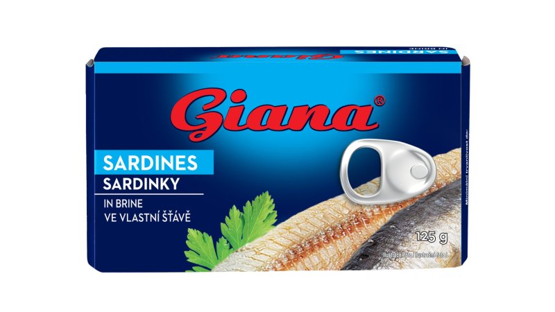 Sardinky vo vlastnej šťave 125g Giana