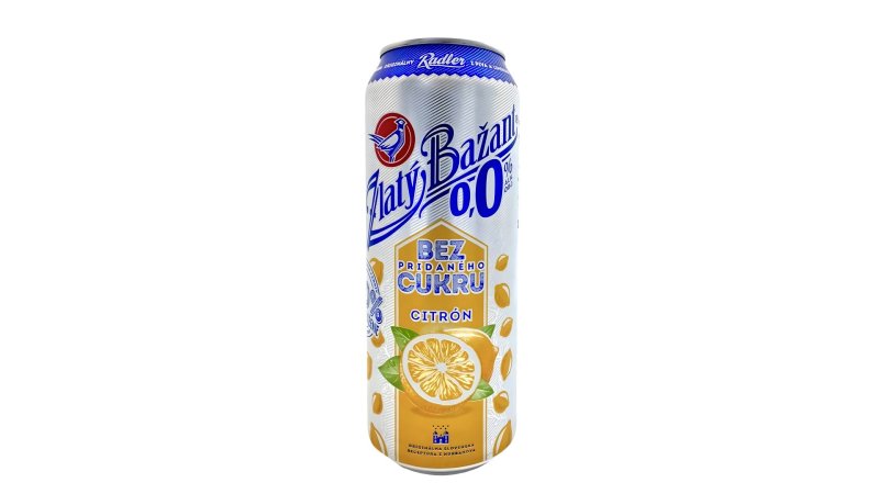 Radler Zlatý Bažant Citrón 0,0% 0,5l plech