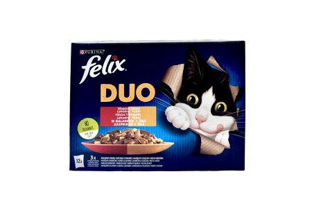 Krmivo Felix Fantastic DUO kura a obličky/hovädzie a hydinové /morka 12x85g