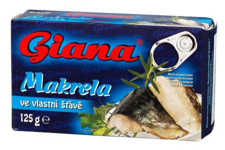Makrela vo vlastnej šťave 125g Giana
