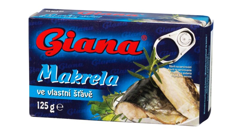 Makrela vo vlastnej šťave 125g Giana
