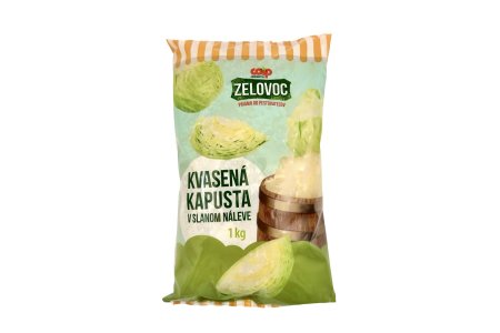 Kvasená kapusta v slanom náleve 1000g Zelovoc