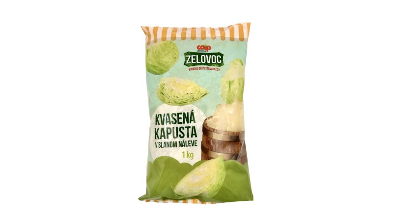 Kvasená kapusta v slanom náleve 1000g Zelovoc