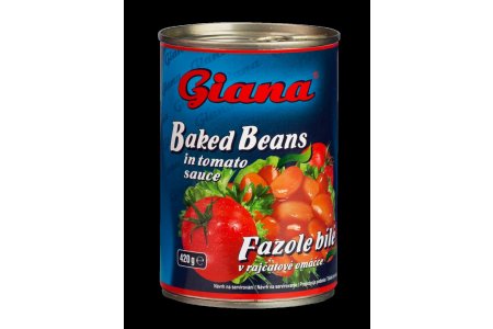 Fazuľa v Paradajkovej omáčke 425ml PP 410g Giana