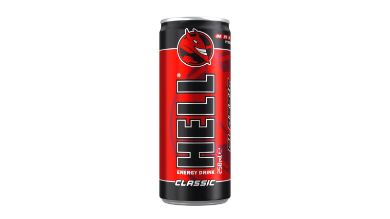 Nápoj energetický Hell 250ml plech