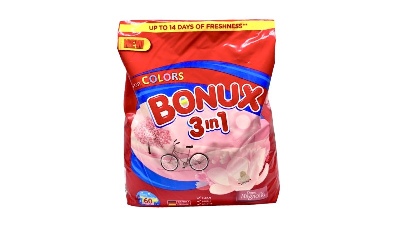 Prací prášok Bonux 3v1 Magnolia 4,5kg 60PD