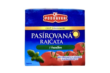 Paradajky Pasírované s Bazalkou 500g Podravka