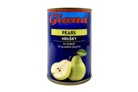 Kompót Hrušky 425ml PP230g Giana