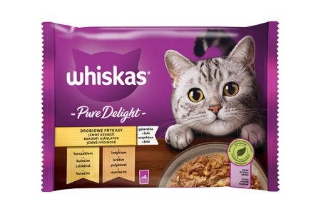 Krmivo Whiskas kapsičky Pure Delight 4x85g