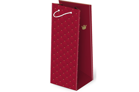 Taška darček Fľaša Bordó 12x36,9x11cm