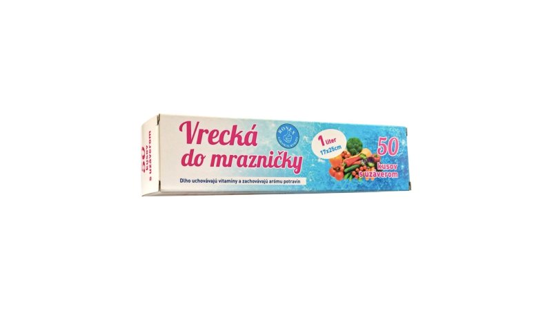 Vrecká do Mrazničky 1L 17x25cm 50ks