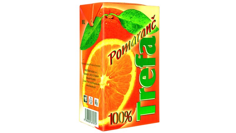 Džús Pomaranč 100% 1l Trefa