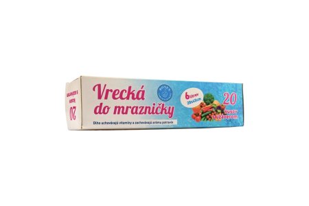 Vrecká do Mrazničky 6L 28x45cm 20ks