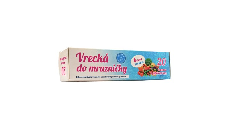 Vrecká do Mrazničky 6L 28x45cm 20ks
