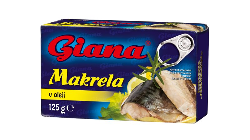 Makrela v rastlinom oleji 125g Giana