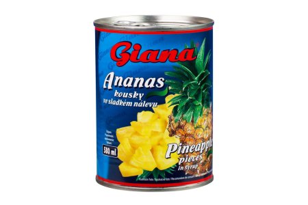 Kompót Ananás kúsky 580ml Giana