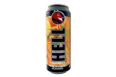Nápoj energetický Hell 500ml Peach-Lemon plech