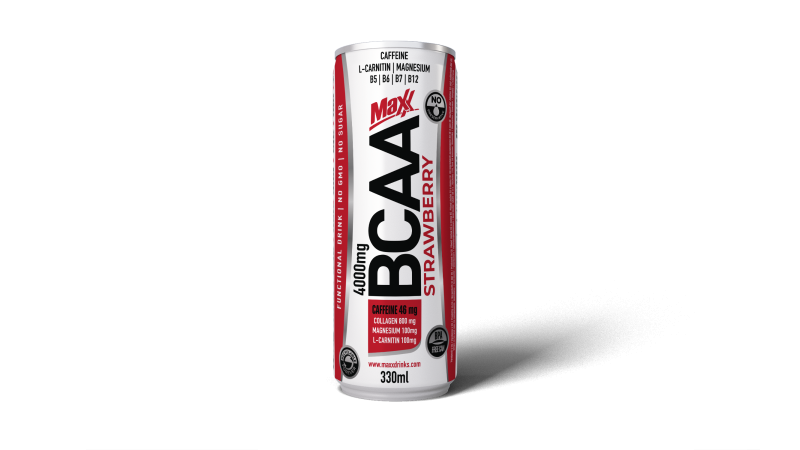 Nápoj BCAA Vitamin Strawberry 330ml plechovka