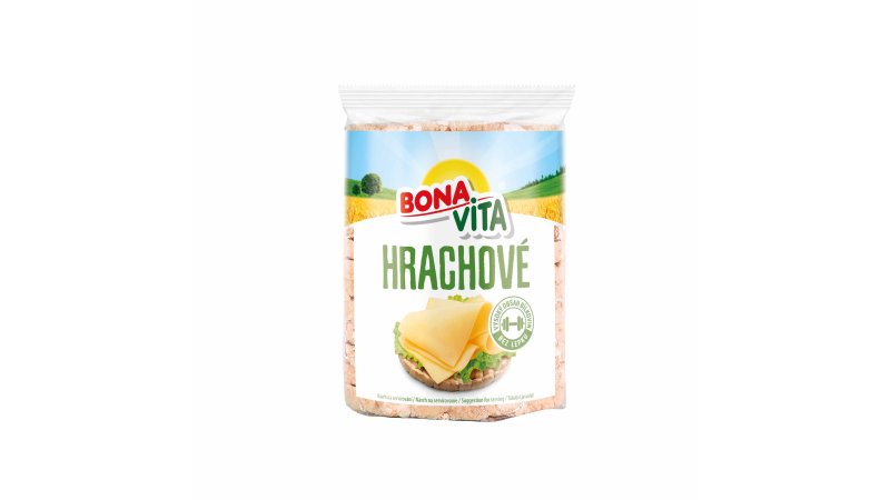 Celozrné chlebičky Hrach morská soľ 100g BONAVITA