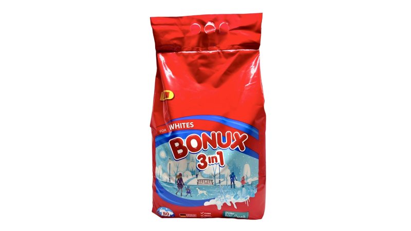 Prášok Bonux 3v1 Polar Ice Fresh 6kg 80PD white