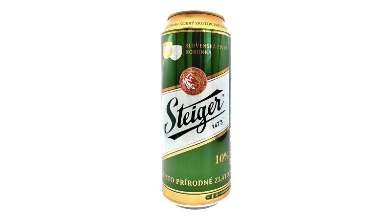Pivo Steiger 10% 0,5L plech