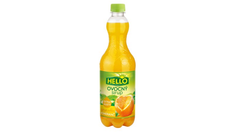 Sirup ovocný Pomaranč 0,7l Hello