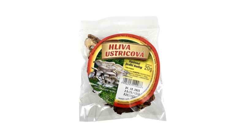 Huby sušené Hliva ustricová 20g sáčok