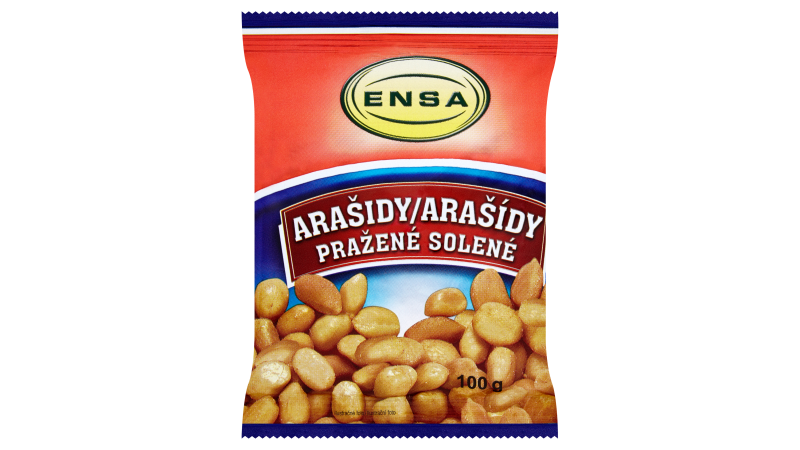 Arašidy pražené solené 100g ENSA