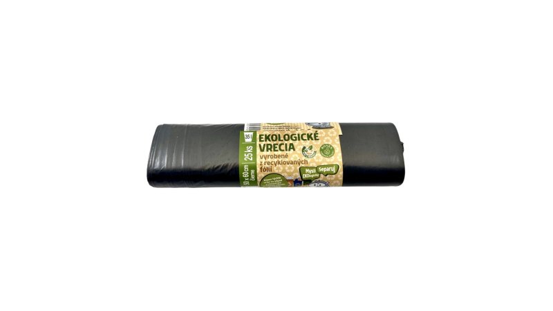 Vrecia na odpad 50x60cm/35L/30mik/25ks/LDPE čierne