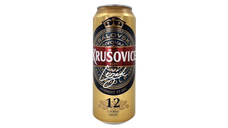 Pivo Krušovice Kráľovský 12% 0,5l plech