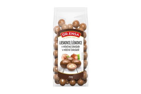 Lieskovce v mliečnej čokoláde 250g