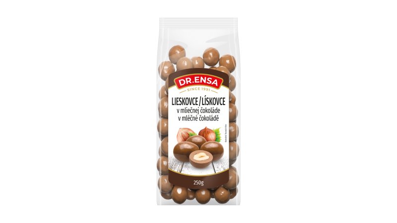 Lieskovce v mliečnej čokoláde 250g