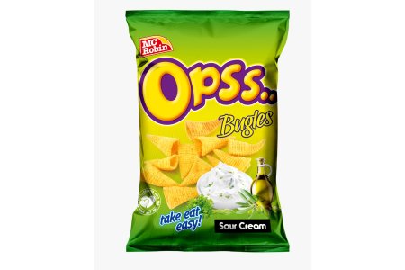 Trubičky Opss príchuť smotana cibuľa 30g