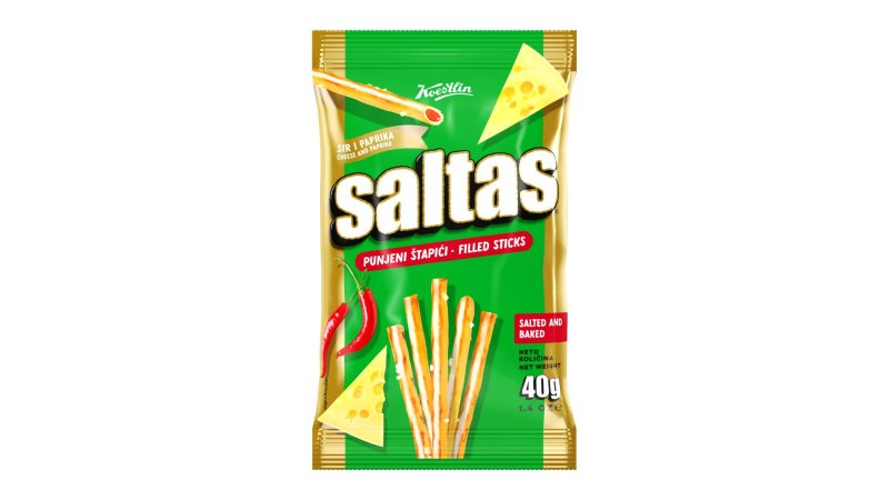 Tyčinky Syr a Paprika Saltas 40g
