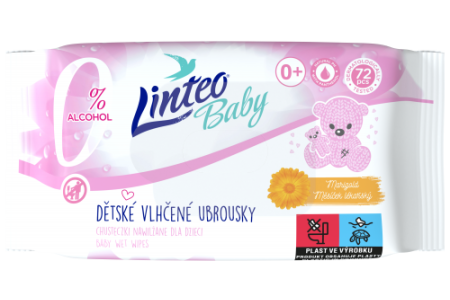 Utierky vlhčené Baby Linteo 72 ks