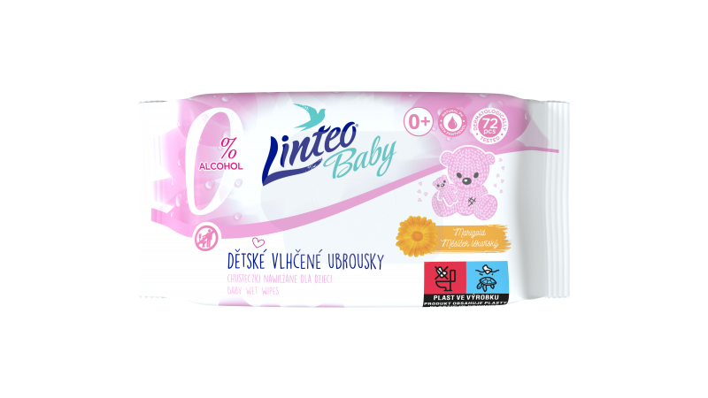 Utierky vlhčené Baby Linteo 72 ks