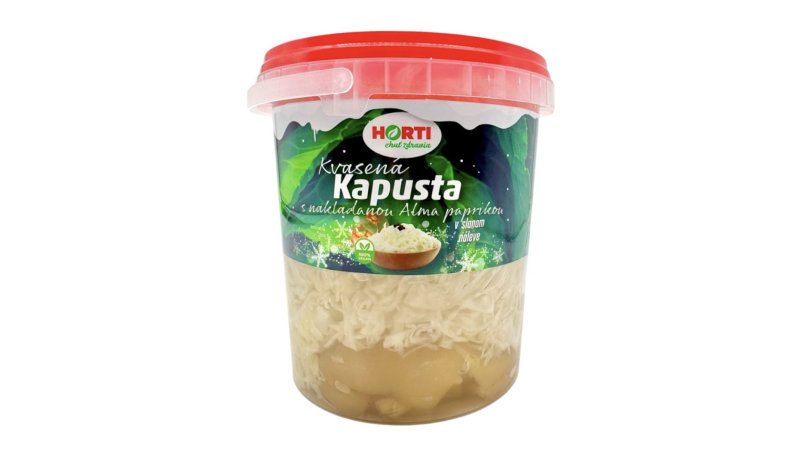 Kvasená kapusta s nakladanou Alma paprikou v slanom náleve 870 g