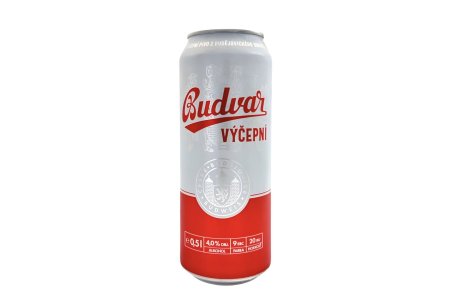 Pivo Budvar svetlý výčapný 10% 0,5l plech