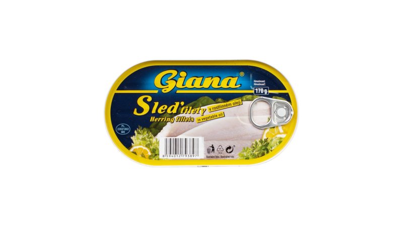 Sleď filety v horčicovej omáčke 170g Giana