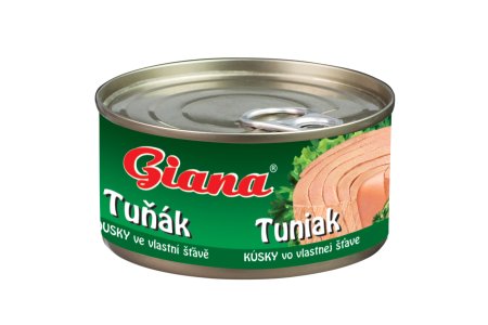 Tuniak kúsky vlastná šťava 170g Giana