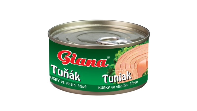 Tuniak kúsky vlastná šťava 170g Giana