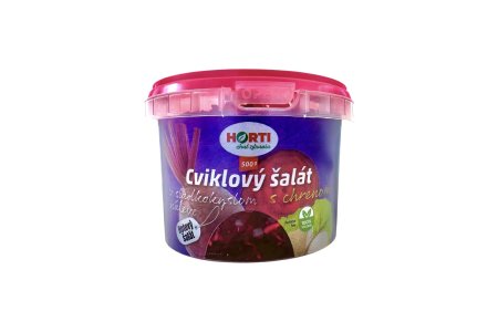 Cviklový šalát s chrenom sladkokyslom náleve 500g HORTI