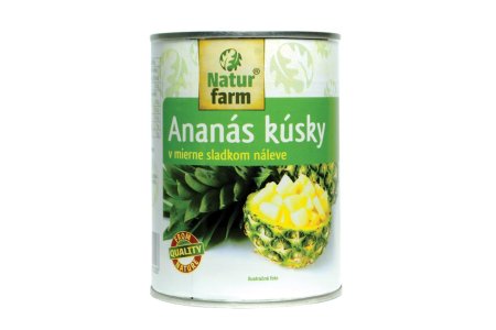 Kompót Ananás kúsky 580ml Natur Farm