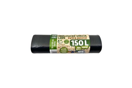 Vrecia na odpad 76x105cm/150L/45mik/10ks/LDPE čierne