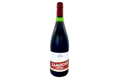 Víno Zámocké Sýtené Červené 0,75l Vitis