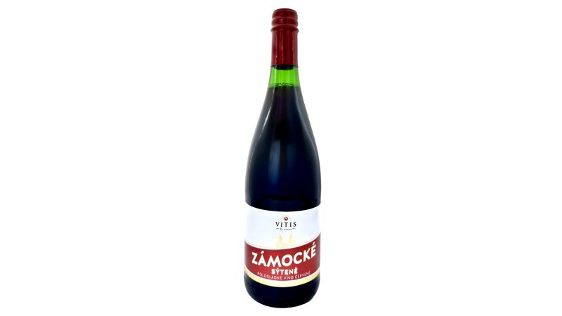 Víno Zámocké Sýtené Červené 0,75l Vitis